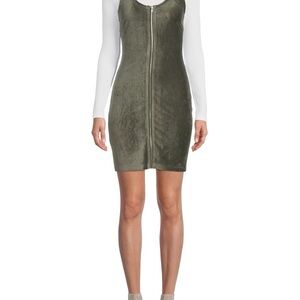 NWOT Olive Green Corduroy Dress fits L and XL